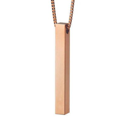 Personalized Vertical Bar Necklace