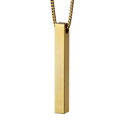 Personalized Vertical Bar Necklace