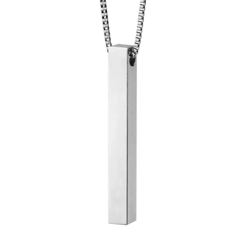 Personalized Vertical Bar Necklace
